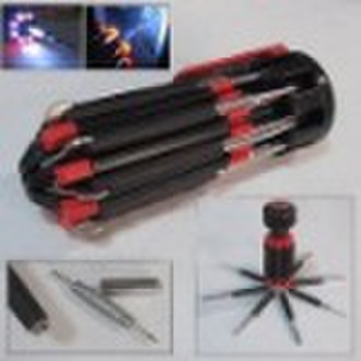 8 in 1 multi screwdriver torch