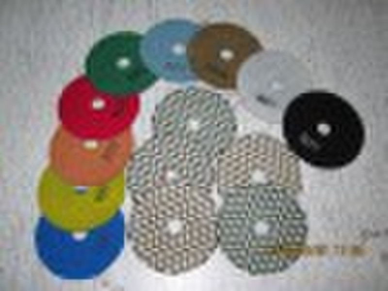 Diamond dry flexible polishing pad