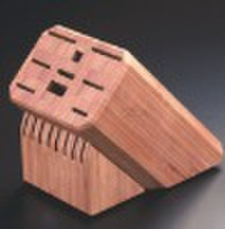 bamboo knife block
