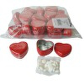 Heart dextrose candy