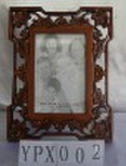 Antique Carved Wooden Mirror Frame