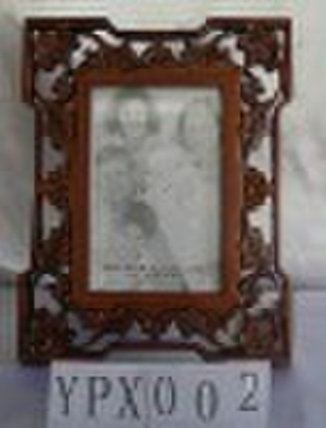 Antique Carved Wooden Mirror Frame