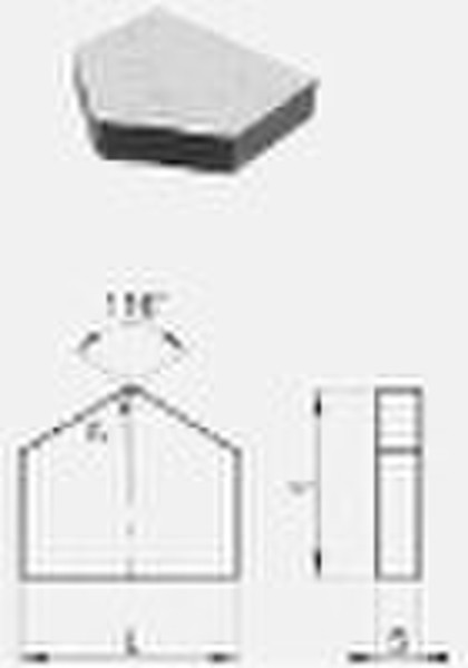 Tungsten Carbide Tip for SDS  hammer drill bit