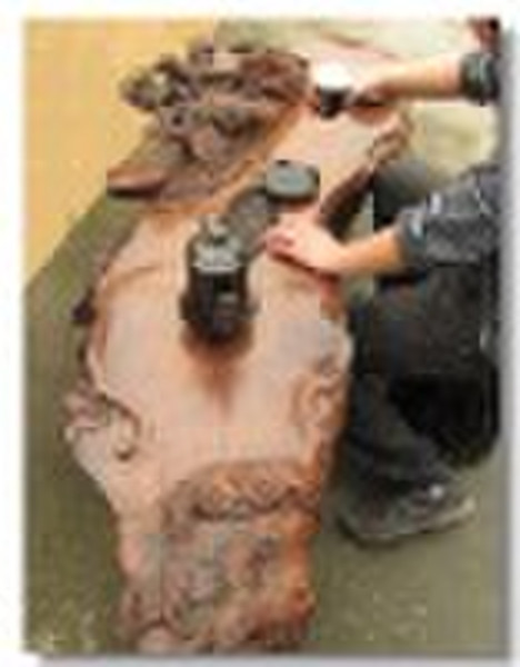 nanmu handmade tea table carved landscape