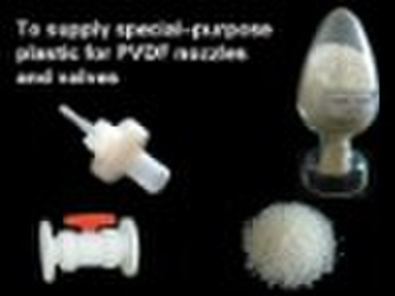 PVDF plastic for  nozzles and valves