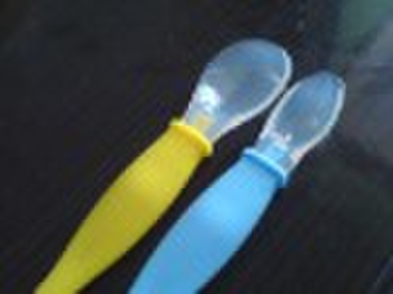 Silicone baby spoon