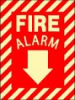 Photo luminescent Fire Alarm Sign