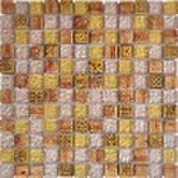 glass marble resin mosaic