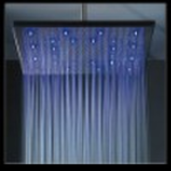 LED overhead shower head