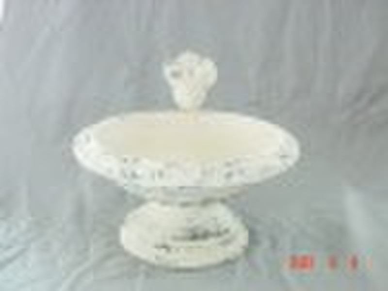 Antique/Rustic terracotta  birdbath & bird fee