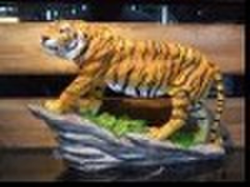 Tierdekor, tiger, Harz Handwerk