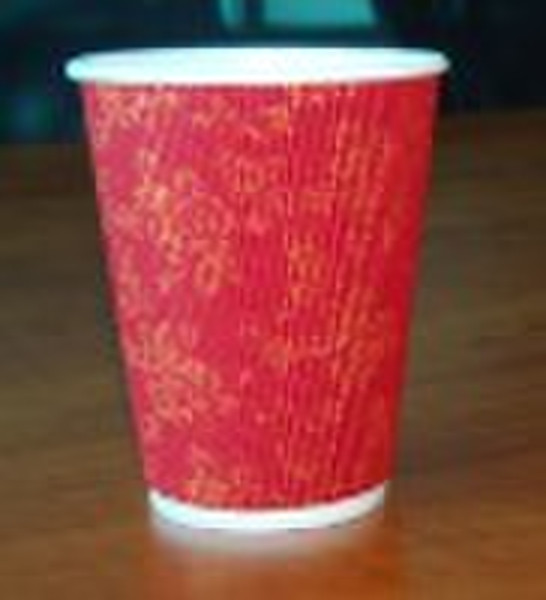 Ripple wall coffee cup