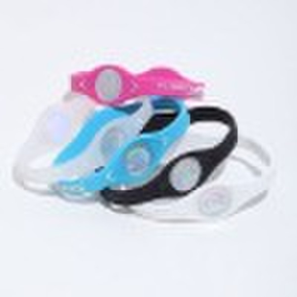 popular silicone balance bracelet with ION and mag