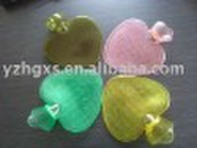 1000ml PVC heart hot water bottle