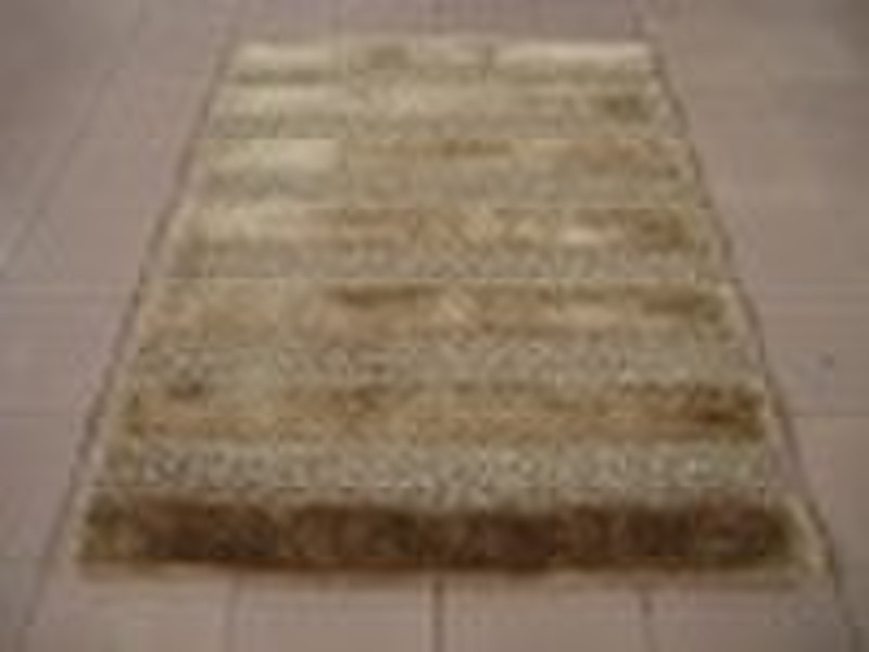 Polyester silk shaggy carpet