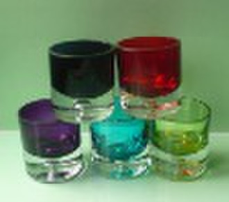 many colors glass cup
