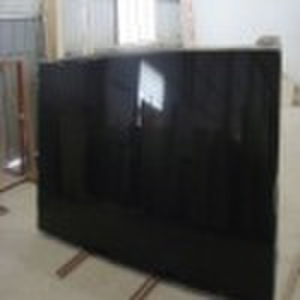 Black compressed marble pure black