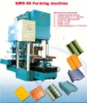Clay roof tile forming machine