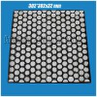 Ceramic rubber impact plate 302x302x32 mm