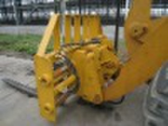 wheel loader with forks