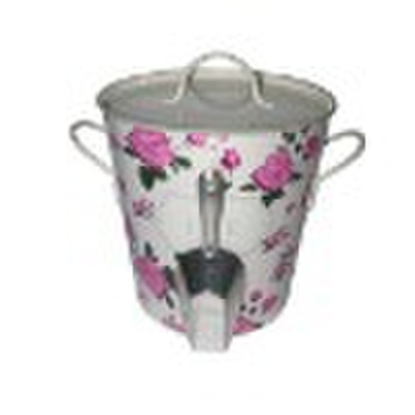 ice bucket with flower printing