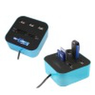 3 Port USB HUB Card Reader Combo