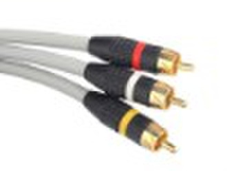 3 RCA auf 3 Cinch Video und Audio-Kabel