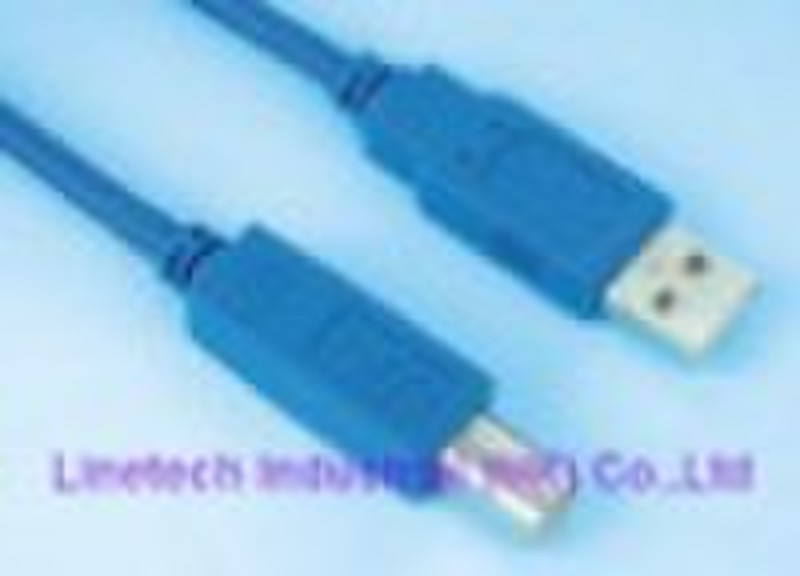 Standard USB3.0 A male to B male cable with foiled