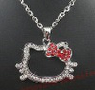 Hello Kitty Fashion Crystal Diamante Necklace