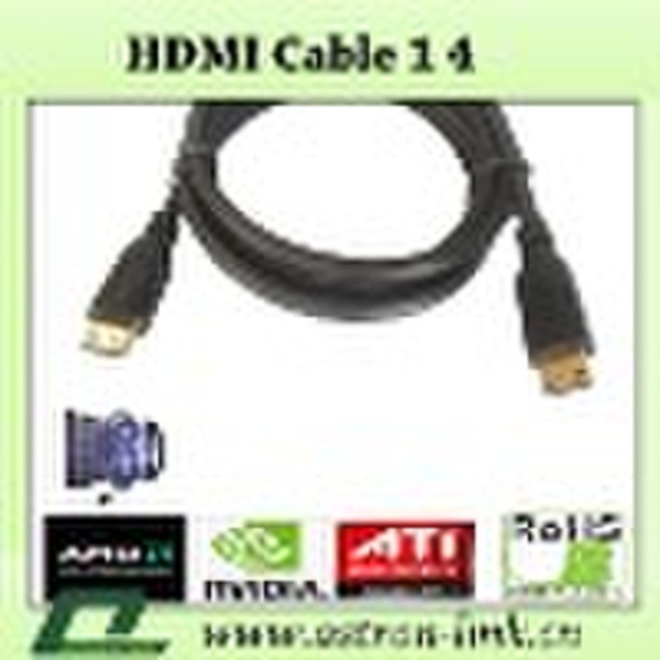 Позолоченные кабель HDMI V1.4