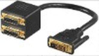 DVI 24+5M TO DVI F dual cable