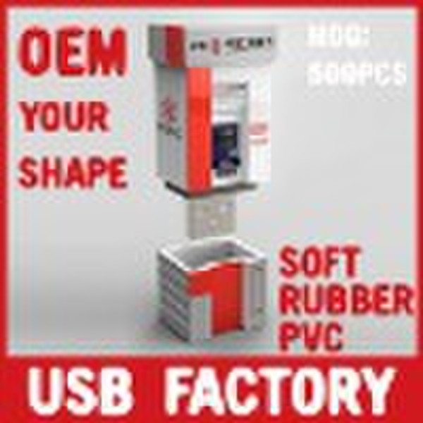 2010 OEM Soft PVC Rubber USB