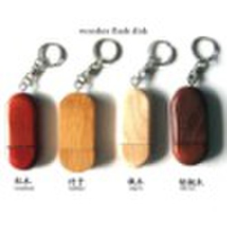 Wooden USB Keychain