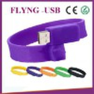 HOT ! OEM gift bracelet usb flash drive