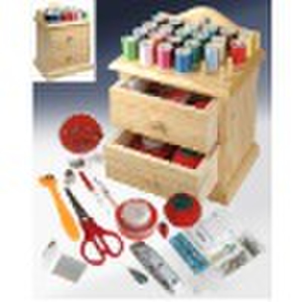 SK-005 Wooden Sewing Kit with Value Pack