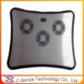 three fans cooler pad for laptop