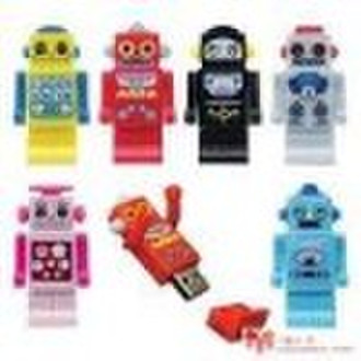 colorful robot model flash drive