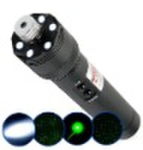 50mW 200mW BGP-0029 LED+laser 2 in 1 Green Laser