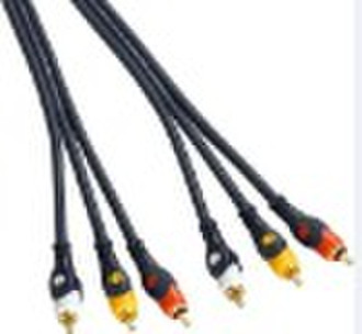 30ft Трехместный 3 RCA 3 RCA композитный аудио-видео С