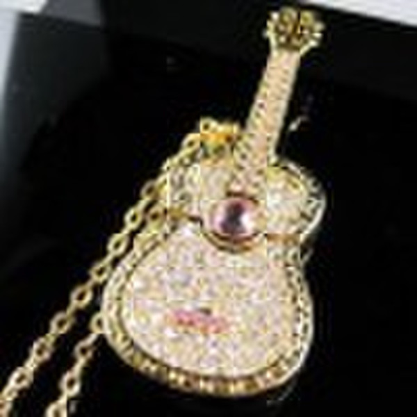 Crystal guitar usb flash