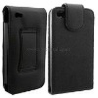 Leather Flip Case For iPhone 4