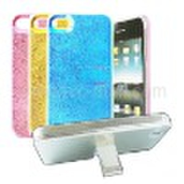 Luminant Water Drops Plated Hard Case with Stand f