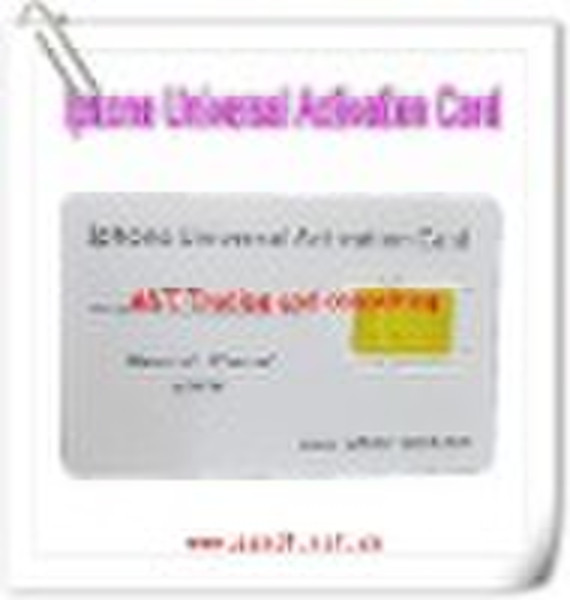 universal activation card for iphone