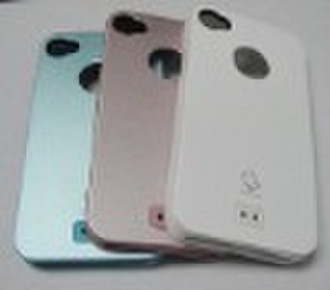 aluminum+silicone case for iphone 4G.beautiful cas