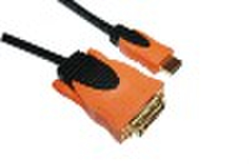 DVI cable 24+1 M/HDMI M GOLA PLATED