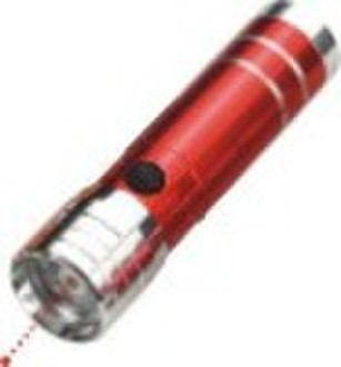 8 LED+1 Laser Aluminum Flashlight (NG-9068)