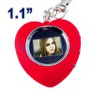 1.1 inch Digital photo frame with keychain