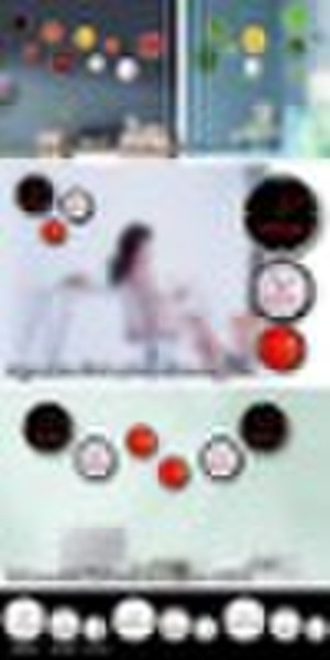 Wall Decoration world-time Clock set