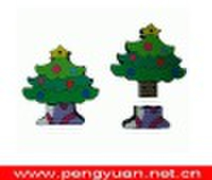 USD6.7 2GB Cristmas Tree USB Flash Drives PY-U-162