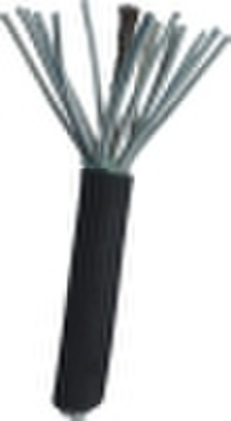 Rubber-sheathed control cable
